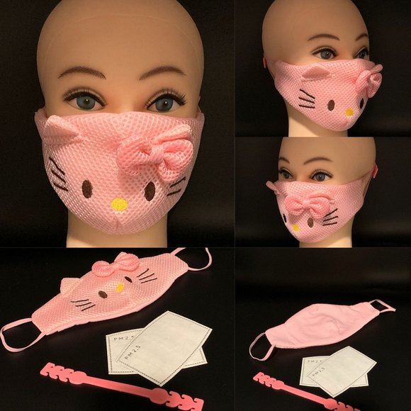 Cute Pink Hello Kitty Cotton Face Mask for Adult - Picture 1 of 6